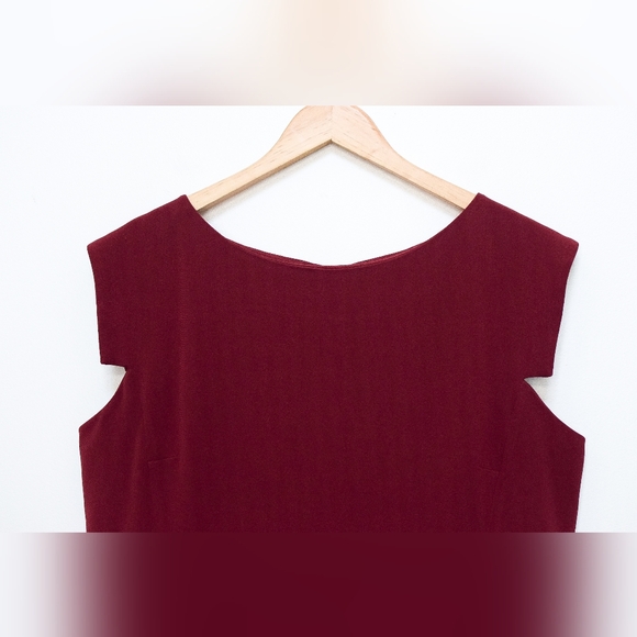 MM LaFleur Sarah Dress Pomegranate Red Dress Shift Size 16 - Picture 4 of 8